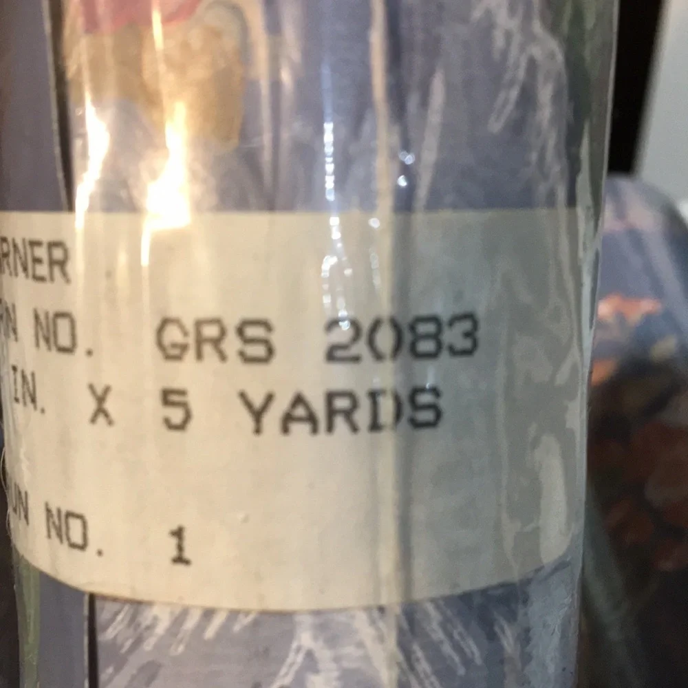 4 Rolls Vintage Wallpaper Border 20 Yards /60 Linear Ft Blue Pink Country Floral